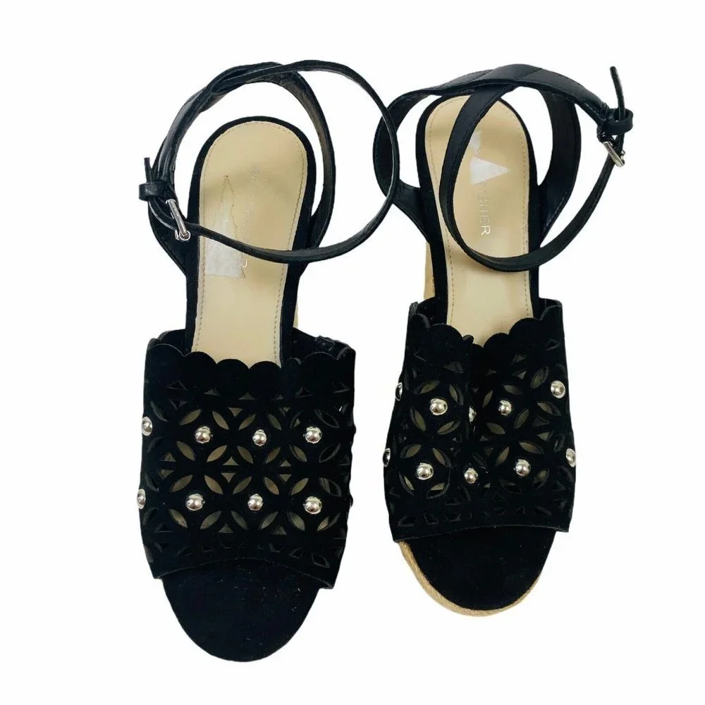 Black Espadrille Platform Sandals